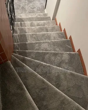 Grey Wall-to-Wall Carpet (4mm-12mm Thickness)