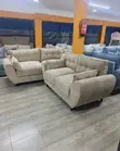 5 Seater Sandstone Butterfly Sofa Set - 1