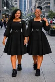 Mio Decent Funeral Black Skater Dress - 1