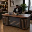 Modern Study Desk - 140cm - 4