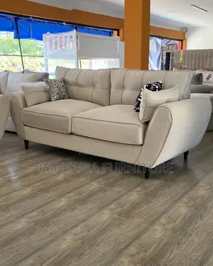 3 Seater Cream Butterfly Sofa