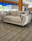 3 Seater Cream Butterfly Sofa - 1