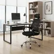 Adjustable Fabric Office Chair with Headrest - 3
