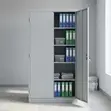 Double-Door Steel Office Cabinet - White - 5