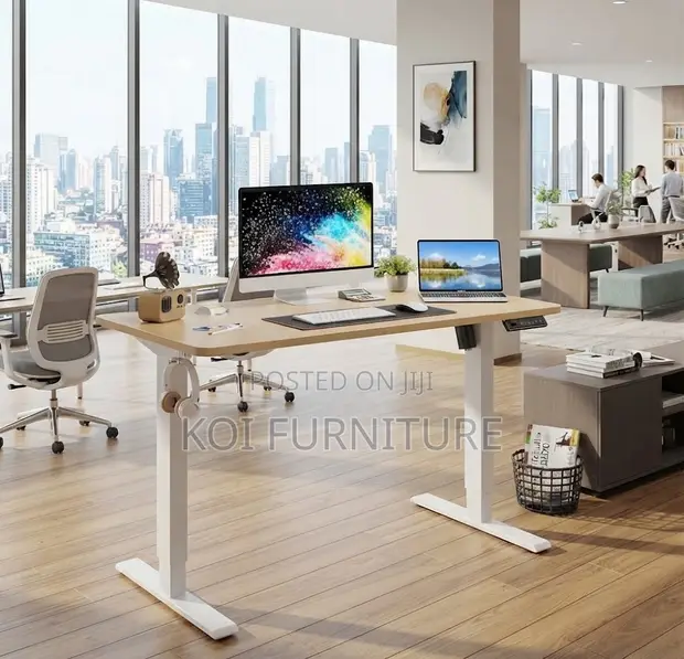 1200mm Adjustable Standing Desk - Ergonomic Home Office Table - 1
