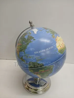 Rotating World Map Globe - 20cm Diameter