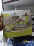 Doodle Print Lazy Air Chair with Footrest - 2