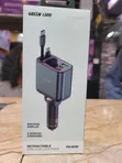 Retractable Car Charger - 90W, 4 Devices - 1