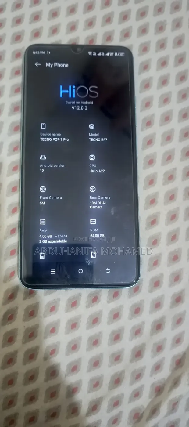 Tecno Pop 7 64GB Blue - 1