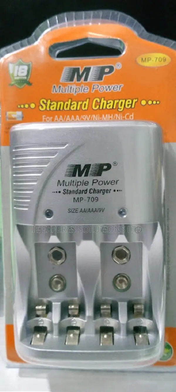 Multiple Power Standard Charger for AA AAA 9V NiMH Batteries - 1