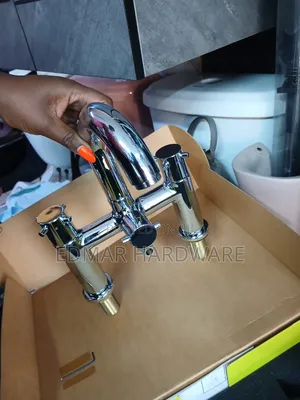 Premier Bathtub Mixer Pillar Tap - Brass