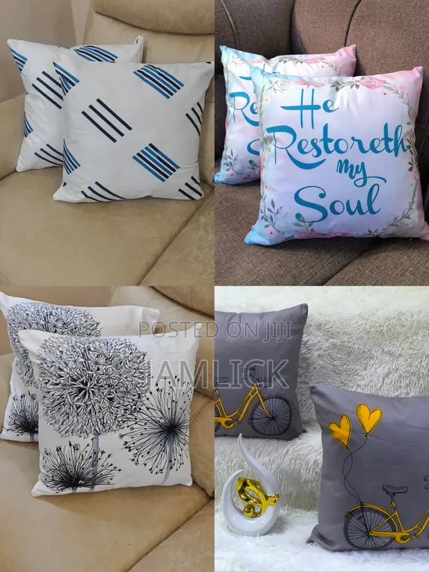 Designer Throw Pillow Covers - Set of 2 - 1