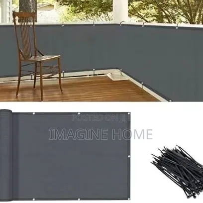 Beige/Grey Balcony Shield - Brand New - 1