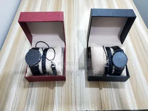 Geneva Luxury Men's Gift Set Watch