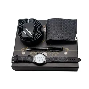 4-in-1 Men's Gift Set (Pen, Belt, Wallet, Watch)