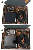 Men's Gift Set: Wallet, Belt & Bracelet - 1