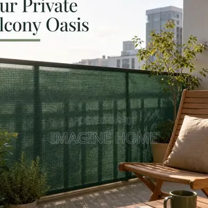 Stylish Balcony Fence/Shield - Black