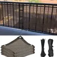 Stylish Balcony Fence/Shield - Black - 2