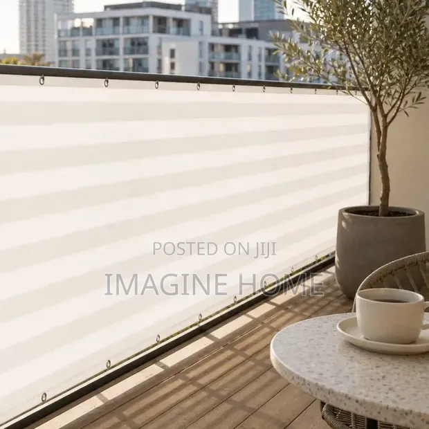 Dark Grey Balcony Privacy Shield - 1