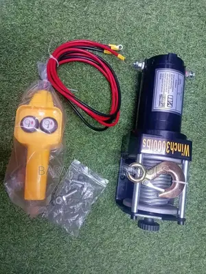 12V Electric Recovery Winch - Uwezo wa 3000lb