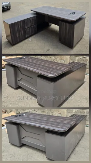 Dark Gray 1.6m Executive Office Desk