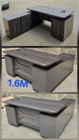 Dark Gray 1.6m Executive Office Desk - 2