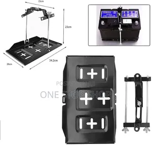 Sturdy Metal Battery Holddown Tray & Adjustable Clamp Kit