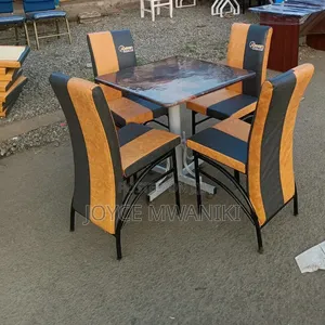 Elegant Branded Restaurant Set - 4 Chairs & Table