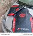 Toyota Rubber Floor Mats with Red Oval Logo and TRD Lettering - 1
