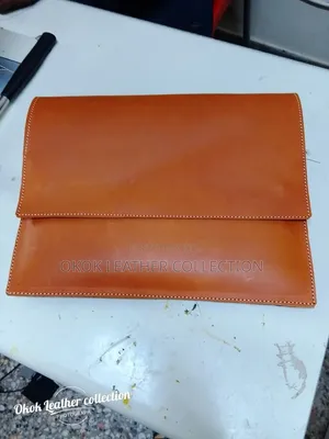 Genuine Leather Laptop Sleeve - Medium Brown