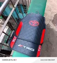 Toyota TRD Floor Mats - Black Textured with Red Trim - 1