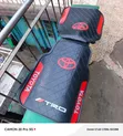 Toyota TRD Floor Mats - Black Textured with Red Trim - 2