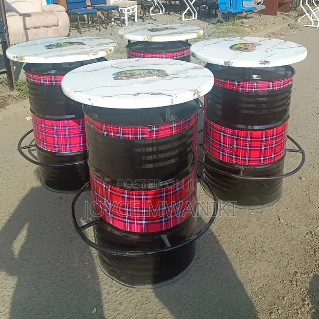 Customer Club/Bar Branded Drum Tables - 1