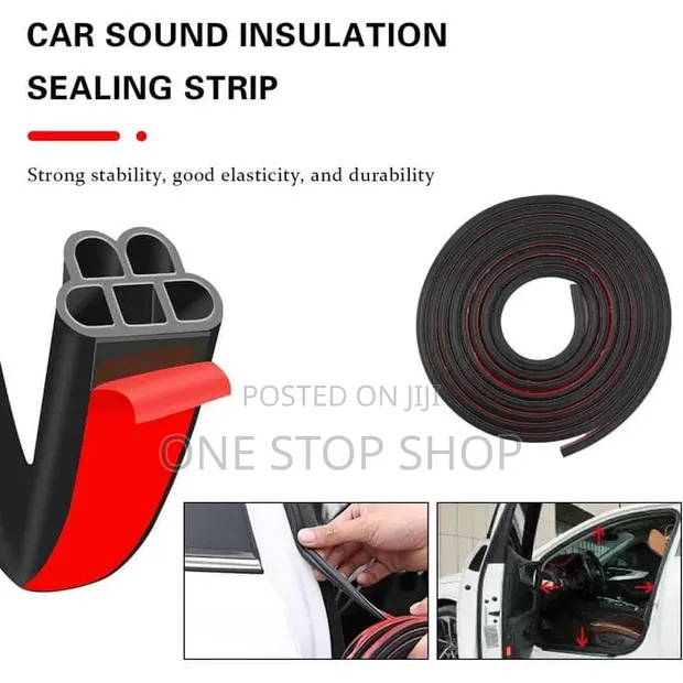 10m Self-Adhesive Car Door Sound Insulation Sealing Strip - 1