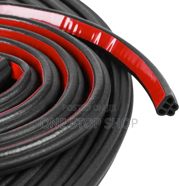 10m B-Shaped Double Layer Rubber Sound Insulation Sealing Strip - 1