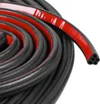 10m B-Shaped Double Layer Rubber Sound Insulation Sealing Strip - 1