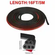 10m B-Shaped Door Rubber Strip for Sound Dampening - 2
