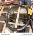 Subaru Black Textured Grip Steering Wheel Cover with Blue Stitches - 2