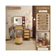 Modern Brown Dressing Table with LED Light - 3