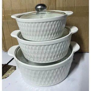 3-Piece Ceramic Soup Casserole Set