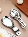 Stainless Steel Spoon Rest - Gold & Silver - 1