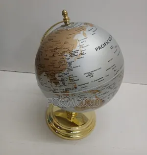 Rotating Globe World Map - 20cm Diameter
