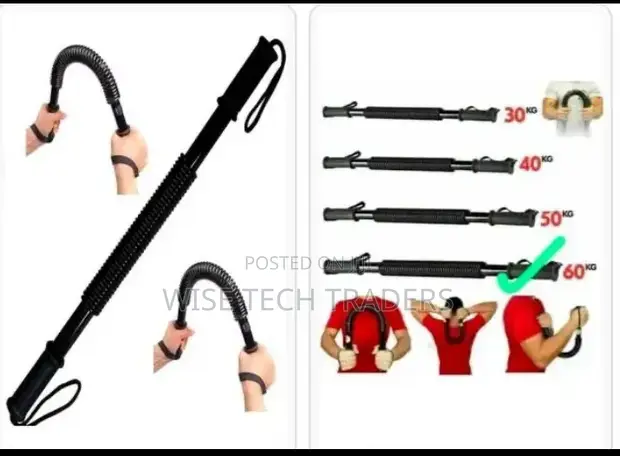 60KG Power Twister Spring Rod for Arms & Chest - 1