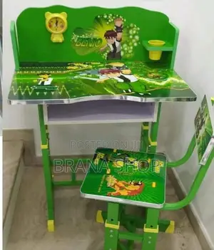 Adjustable Green Kids' Study Desk & Chair Set