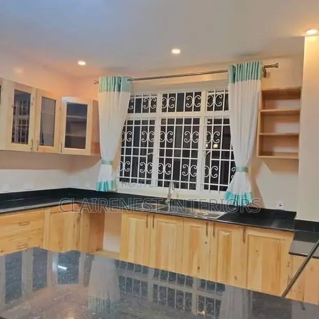 Well Stitched Kitchen Curtain Set - 1
