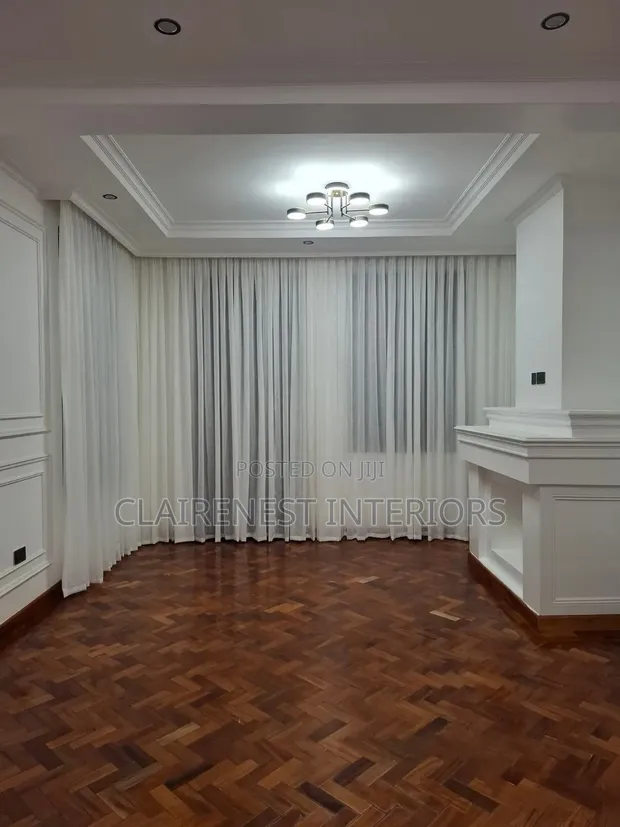 Beautiful Plain White Sheer Curtains (Sold Per Metre) - 1