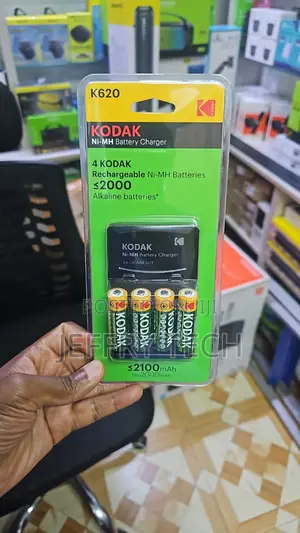 Kodak K620E 4-Battery Charger with 4x AA 2100mAh Batteries