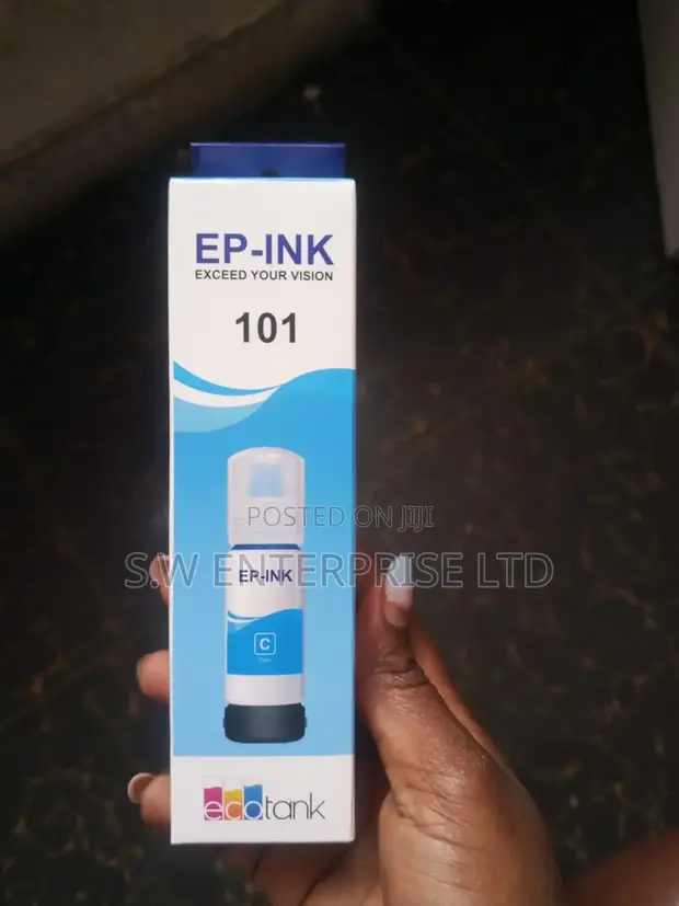 Epson EcoTank Cyan Ink Bottle (T001) - Brand New - 1