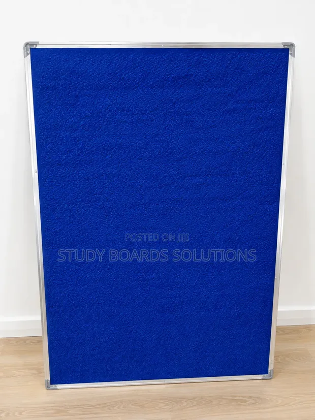 4x3ft Blue Notice Pin Board - 1