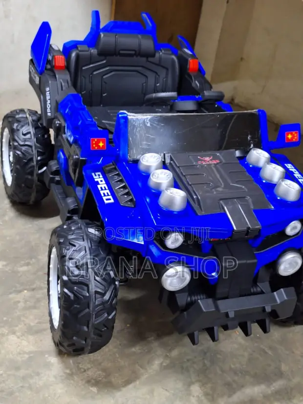 Blue Heavy-Duty Kids' Electric Ride-on ATV UTV Truck - 1